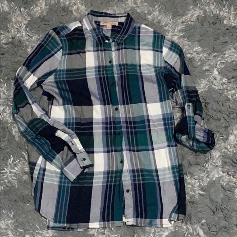Philosophy Flannel plaid Shirt size S in EUC‎